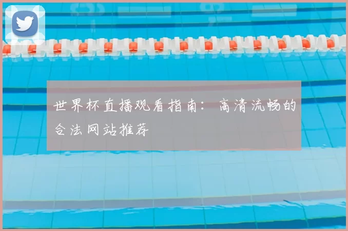 世界杯直播观看指南：高清流畅的合法网站推荐